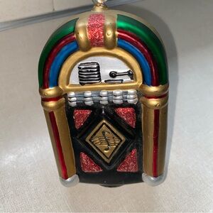 MIDWEST Large Jute Box Christmas‎ Ornament Mercury Glass